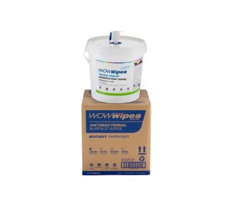 WOW WIPES ANTIBACTERIAL WIPES 1200BR BUCKET