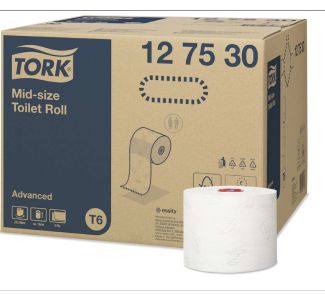 Tork Mid-size Toilet Roll  2ply Advanced T6 100m x 27