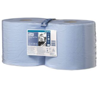 Tork Wiping Paper Plus Blue Combi Roll 2ply W1/W2 750s x 2