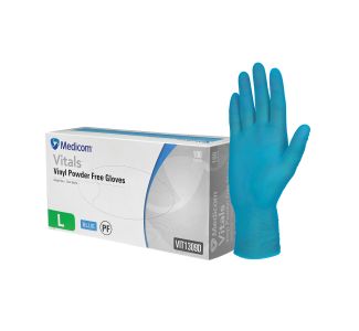 Vinyl Pf Gloves Blue - Small - Pkt/100