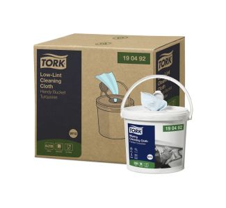 Tork Low Lint Cleaning Cloth Handy Bucket W10 200s x 4