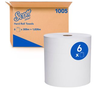 Scott Hand Roll Towel 1Ply 304 Metre/6