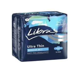 Libra Ultrathin Regular Pads with Wings 14s x 6