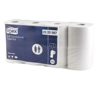 Tork Soft Conventional Toilet Roll 700 sheet x 8 pack 2ply Advanced T4 700s x 40