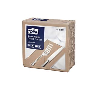 Tork Quilted Natural Dinner Napkin 2ply 8 Fold 100s x 10
