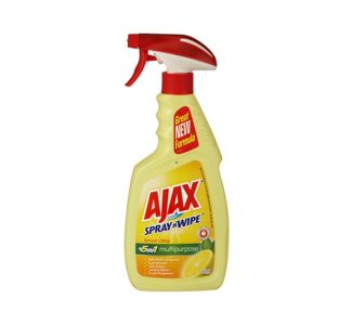 Ajax Spray N Wipe Lemon Citrus Antibacterial Trigger 500ml - CTN 8