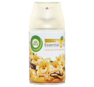 Air Wick Essential Oil Freshmatic Refill Vanilla & Soft Cashmere 174g x 6