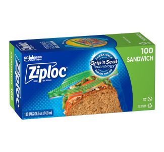 ZIPLOC Sandwich Bag (Pack of 100) x 6