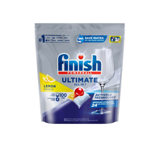 Finish Ultimate All In One Lemon Sparkle 100s x 4