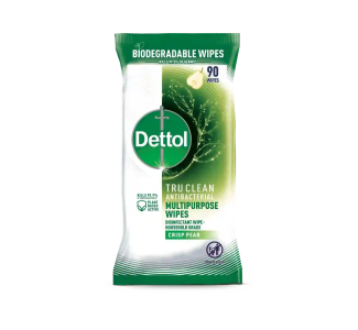Dettol TRU CLEAN Wipes Pear 90s x 3