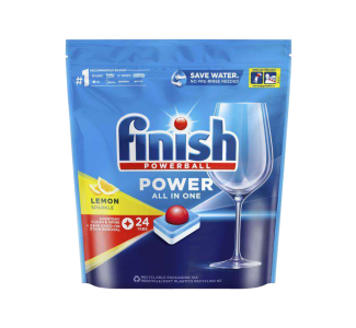 Finish Power All In One Lemon Sparkle Tab 24s x 6