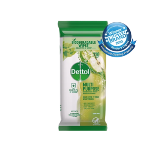 Dettol Multipurpose Wipes Crisp Apple 110s x 8
