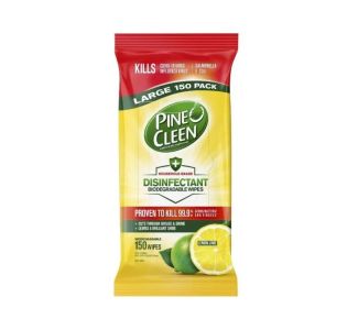 Pine O Cleen Disinfectant Wipes Lemon 150s x 3