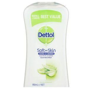 Dettol Liquid Hand Wash (Moisture) Aloe Vera & Vitamin E Refill 950ml x 3