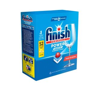 Finish Power Essential Dishwashing Tablets Lemon Sparkle 52 x 7