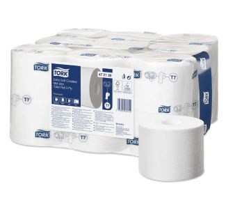 Tork Extra Soft Coreless Mid-size Toilet Roll 3ply Premium T7 550s x 18