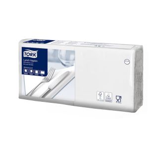 Tork Edge Emboss White Lunch Napkin 2ply Quarterfold 200s x 10