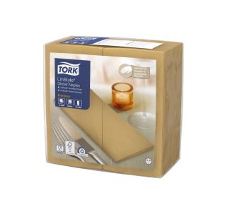 Tork LinStyle Biscuit Dinner Napkin 8 fold  50s x 12