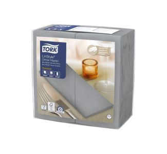Tork LinStyle Grey Dinner Napkin 8 fold  50s x 12