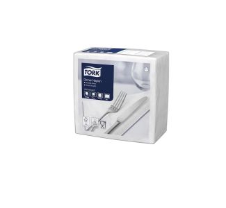 Tork Edge Emboss White Dinner Napkin 2ply Quarterfold  150s x 12