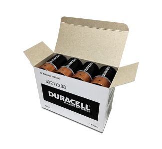 Duracell Coppertop D 1.5V Singles 12pk White Inner Box