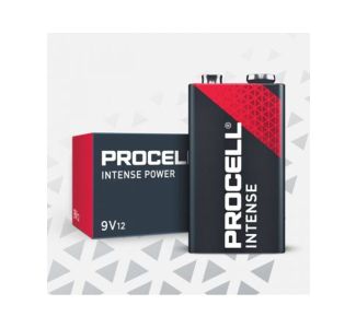 Procell Intense Batteries 9V 1.5V Singles 12pk Blk/Red Inner Box