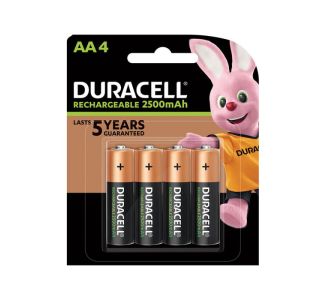 Duracell Rechargeable (2500 MAH) AA 4pk x 6 Inner Box
