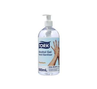 Tork Alcohol Gel Hand Sanitiser Pump Bottle 500ml x 12