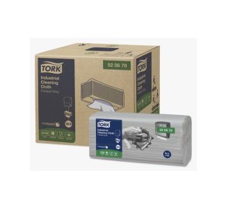 Tork Industrial Cleaning Cloth Grey Folded W4  120s x 4