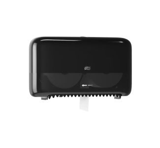 Tork Twin Coreless Mid-size Toilet Roll Dispenser Black T7