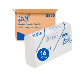 Scott Compact Towel  110sh x 16pack