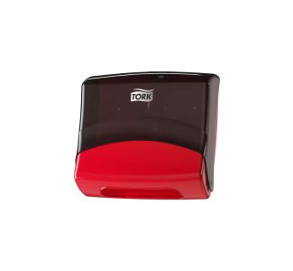 Tork Folded Wiper/Cloth Dispenser Red/Black W4