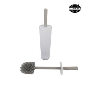 Compass Toilet Brush White & Grey Plastic
