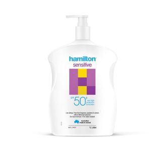 Hamilton Sensitive Lotion SPF50+ 1L x 6