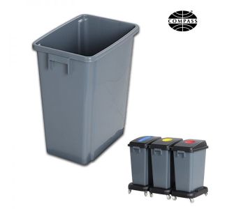 60L Recycling Bin Grey
