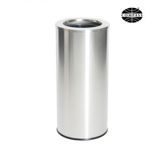 45L Tidy Bin Brushed S/Steel Galvanised Liner
