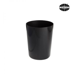 5L Waste Bin Black Melamine - Fire Resistant