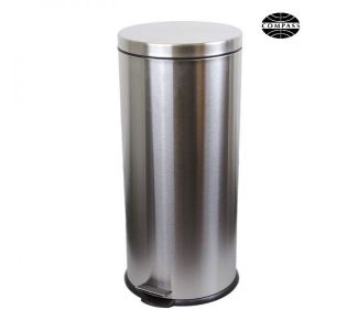 30L Pedal Bin Stainless Steel 29.5D x 65H cm