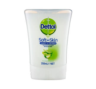 Dettol No Touch Hand Wash Refill Aloe Vera & Vitamin E 250ml x 4