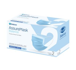 Medicom Assure L2 Earloop Face Mask Blue Pkt/50