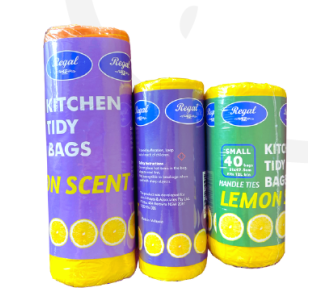 Regal Lemon Scented 12L Bin Liner 20x40 bags