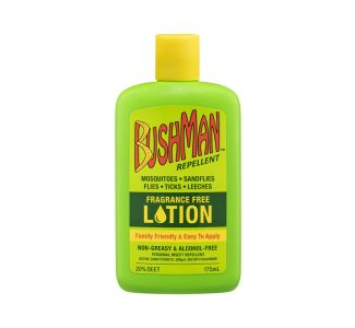 Bushman Insect Repellent Fragrance and Alcohol Free Lotion 20% Deet 175ml x 12