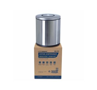 Wowwipes Bench/Desk Top Dispenser – 430grade Stainless Steel
