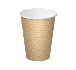 Dimple Brown 12oz Cup