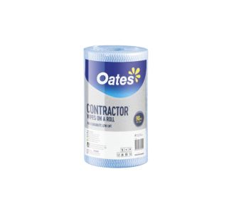 Oates Contractor Extra Thick Perforated Wipes 45m Roll - Blue