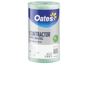 Oates Contractor Extra Thick Perforated Wipes 45m Roll - Green