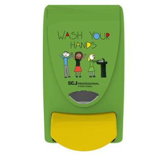 DEB Proline Curve Manual 1L Dispenser - WASH YOUR HANDS