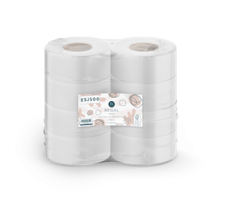 Regal Eco Recycled 1 Ply Jumbo Roll 500m x 8