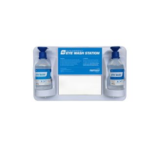 FASTAID Flow Emergency Eye Wash Station, Wall Mount with Mirror