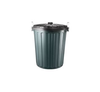 Oates Garbage Bin with Lid 55L - Green